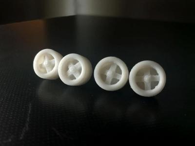 Hot Wheels scale 4 spoke JDM Wheel