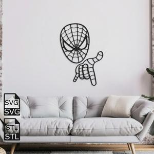 Spiderman 2D Wall Art STL SVG