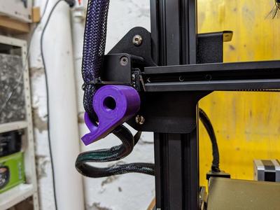 Cable holder for Ender 3 Pro (mounts at X limit switch)
