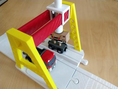 Gantry crane for wooden trains (Brio compatible)