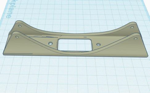 Spool holder base with mounting holes