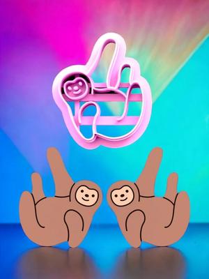 SLOAN THE SLOTH POLYMER CLAY CUTTER STL FILE