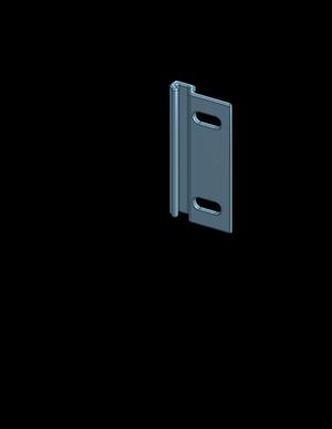 Bathtub or shower sliding door bottom hook / safety guide