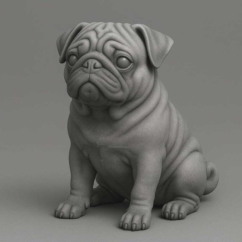 PUG DOG - STL FILE