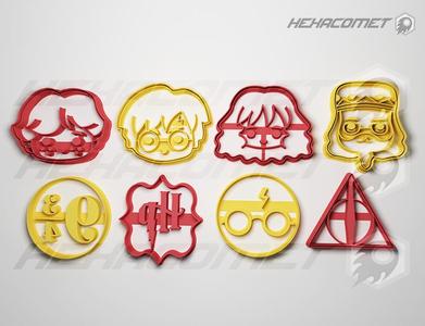 8 CUTTER COOKIE CUTTERS COOKIE CUTTER MOLD FOR HARRY POTTER COOKIES