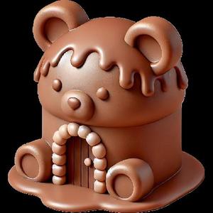 Chocolate Bear-Shaped House
