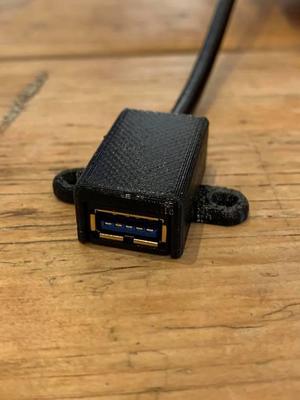USB extension desk mount for Amazon Basics USB 3.0 cable