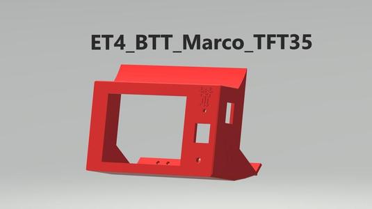 Anet ET4: Bigtreetech TFT35 Frame