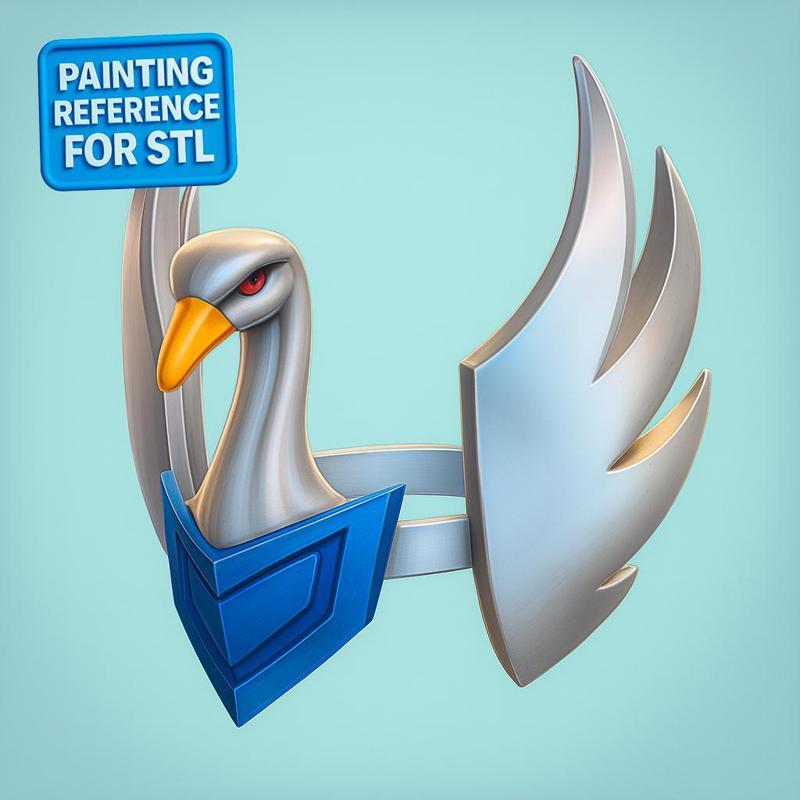 Hyoga Cygnus Helmet - Saint Seiya Collectible STL + OBJ + Textures (Display Model)