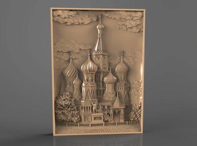 russian city moscow cnc art