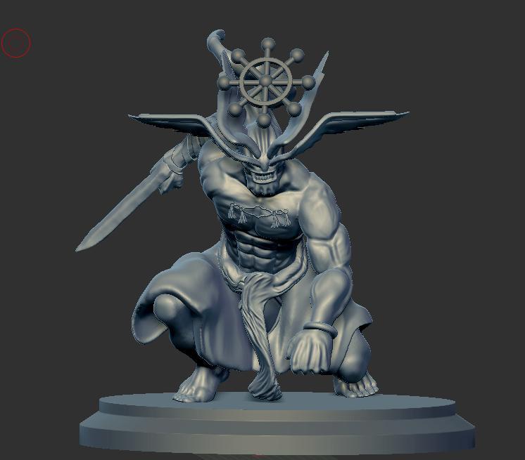 jujutsu no kaisen - MAHORAGA fan art