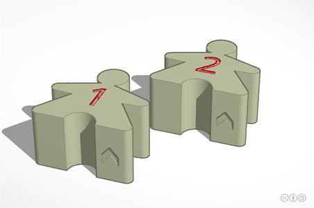 Giant Numbered Meeples