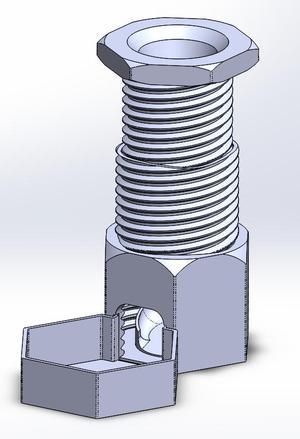 threaded collapsible dice tower 