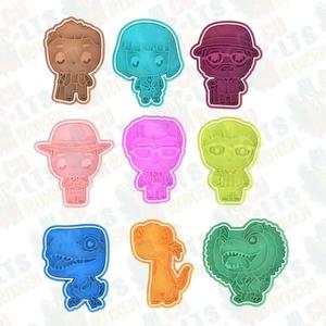 Jurassic Park cookie cutter set of 9