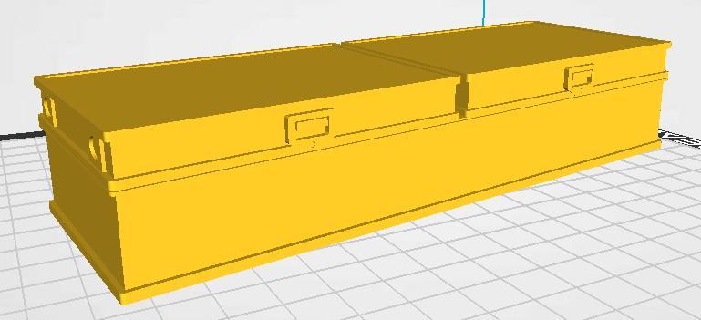 large double lid tool box 1:10
