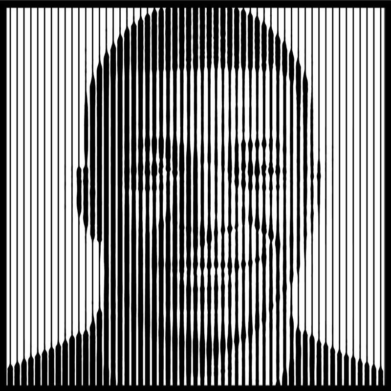 Kylian Mbappé 2D line wall art