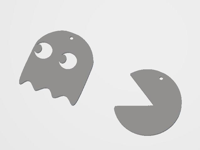 Pacman earrings