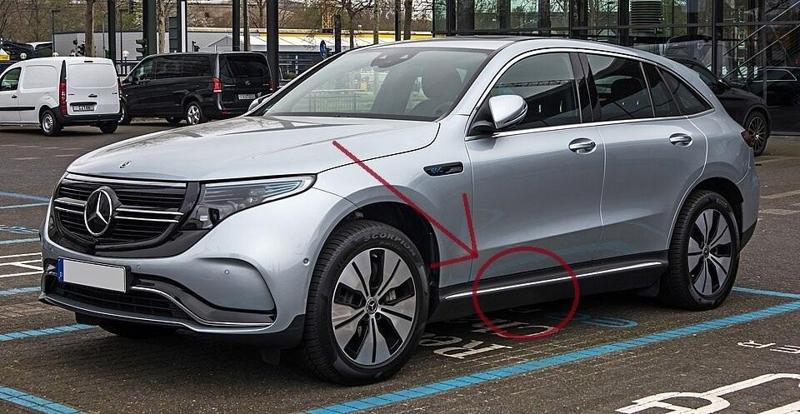 MERCEDES EQC LIFT LIFTING COVER