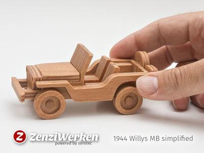 Willys MB simplified cnc/laser