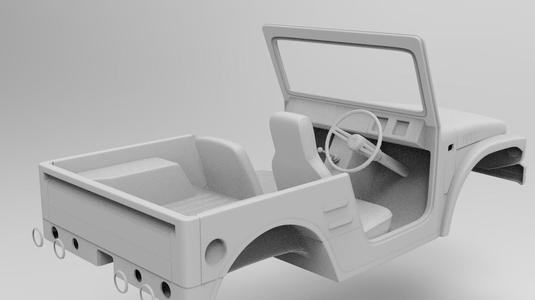 Suzuki Jimny (Samurai) 1970 313mm wheelbase Axial, RC4WD