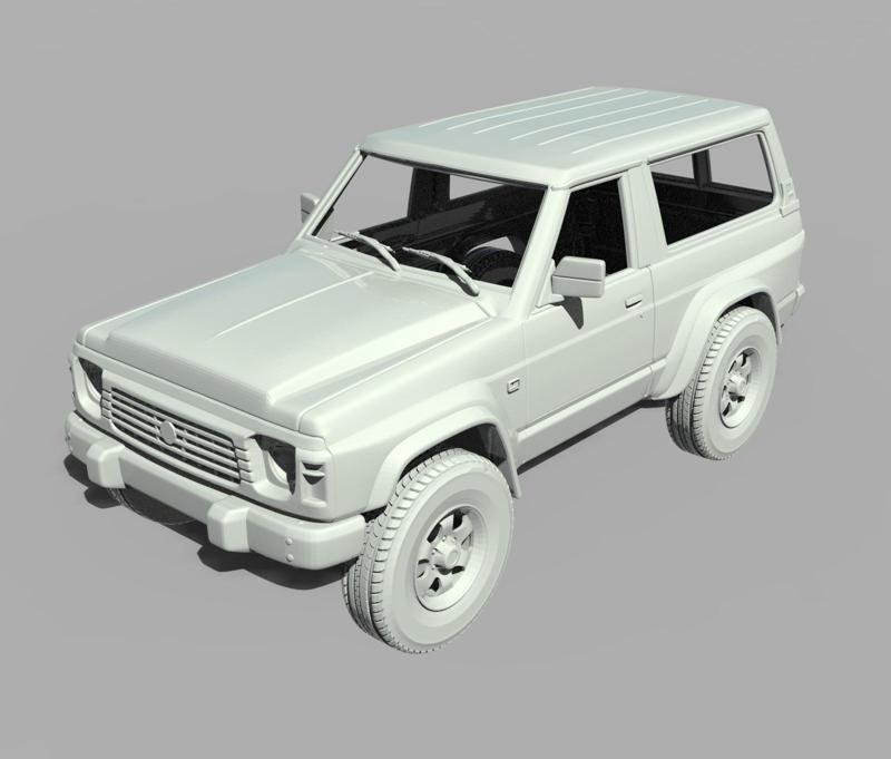 RC body Nissan Patrol Y60 3 Door STL files 275mm wheelbase