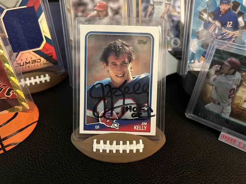 American Football Baseball Card Stand Display