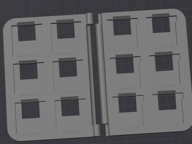 3DS GAME CARTRIDGE HOLDER w/ Holes