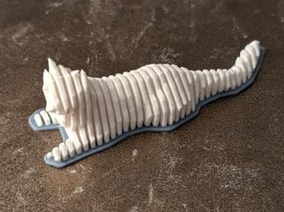 Mini Cat Layered Sculpture 