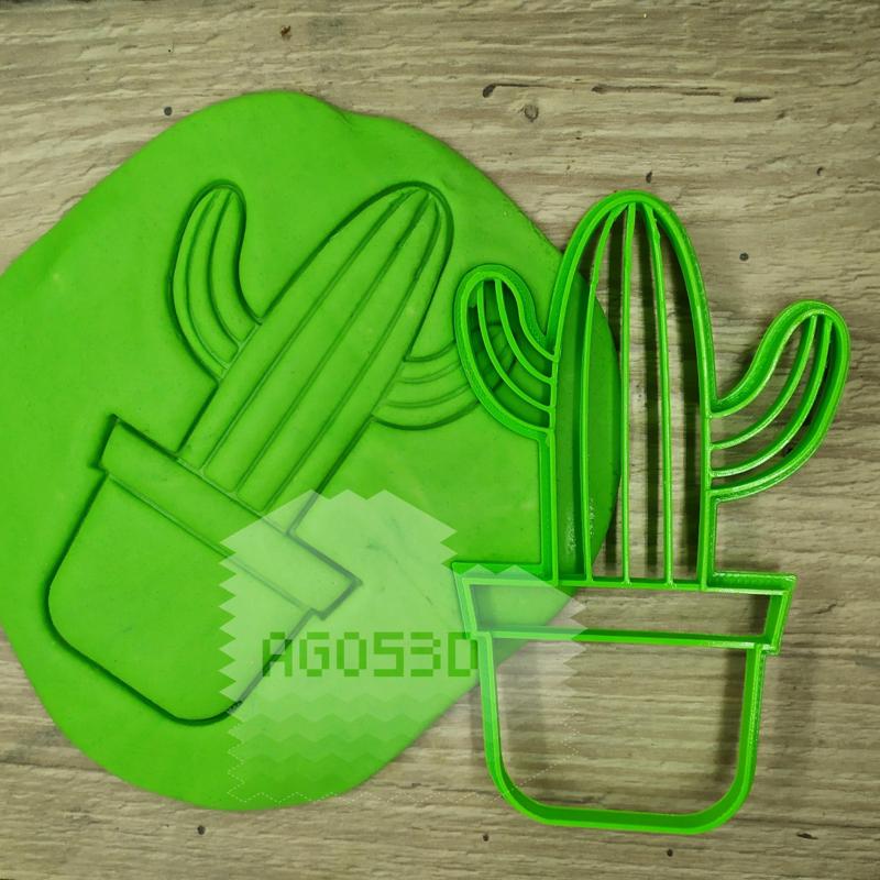 CACTUS - cookie cutter - Mexican party, desert, summer - cut dough and clay - 12cm