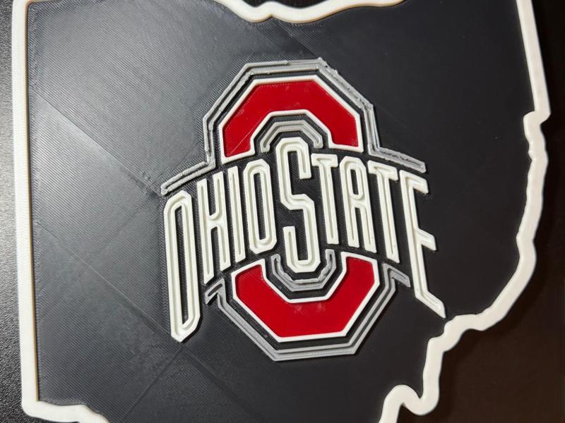 Ohio State Buckeyes State Plaque