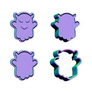 SOLID SHAMPOO MOLD PRESS - BATH BOOM MOLD PRESS - GHOST