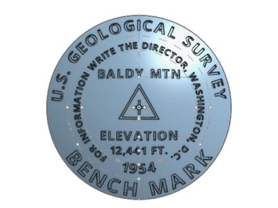 USGS Bench Mark - Baldy Mountain