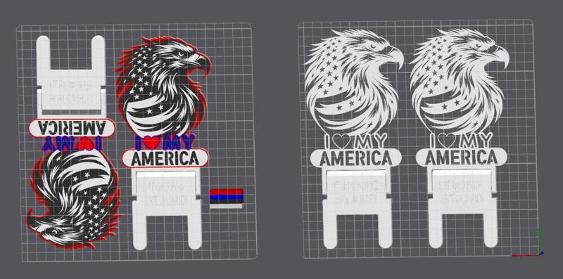 "I ❤️ My America" Foldable Phone Stand!