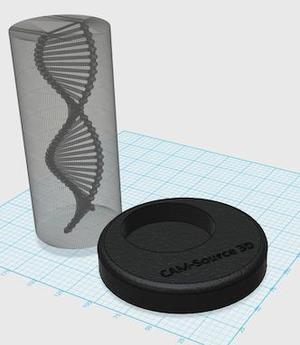 CAM-Source 3D: Encapsulated Double Helix