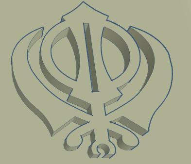 iPhone with Khanda sahib and "Waheguru" Text