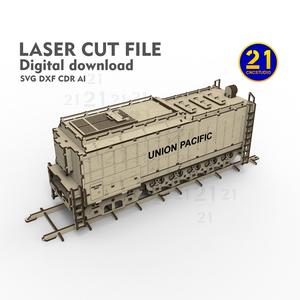 Tender for Union Pacific Big Boy Locomotive | Laser Cut Model