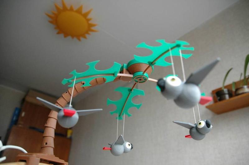 Baby Mobile (with parrots)