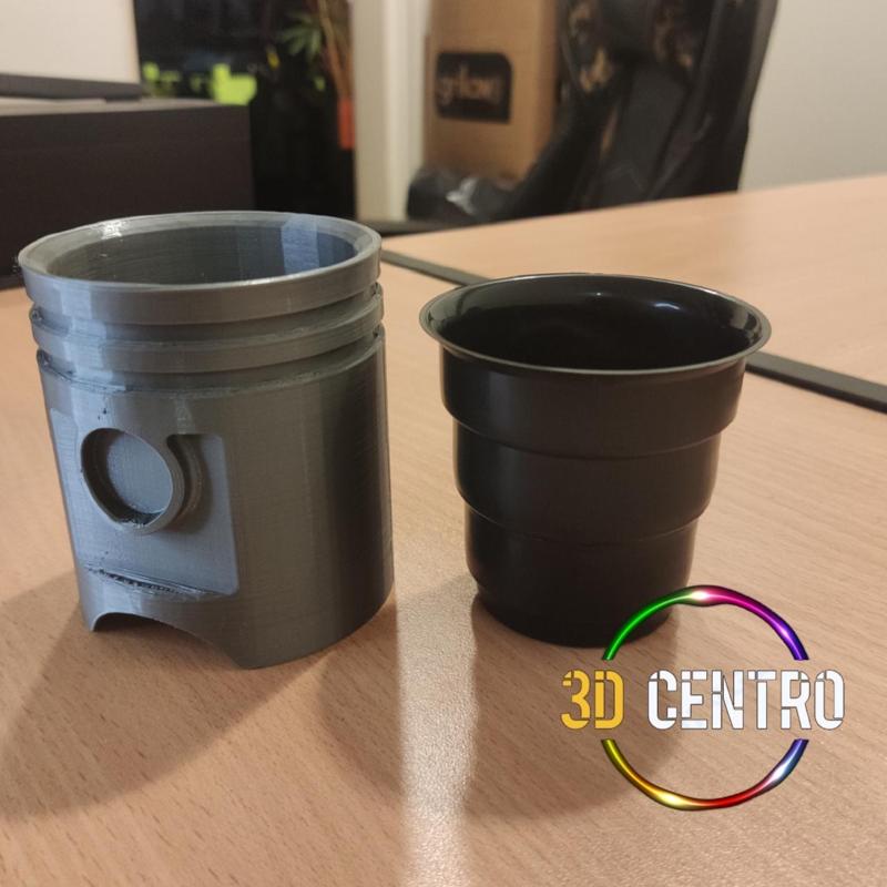 matte polymer stepped piston