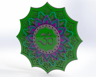6 LAYER MANDALA DECORATION - CNC & LASER CUT_2