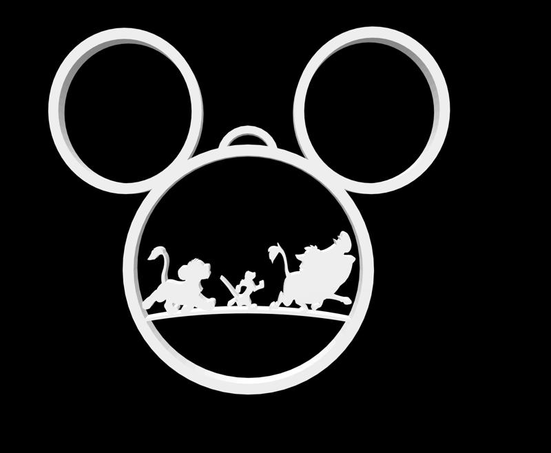 Disney Lion King Themed Holiday Christmas ornament