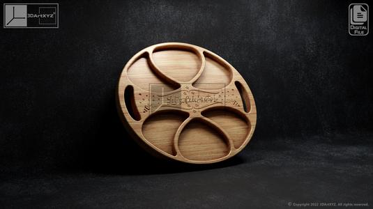 Party Tray 2 - CNC Files for Wood (svg, dxf, eps, ai, pdf)