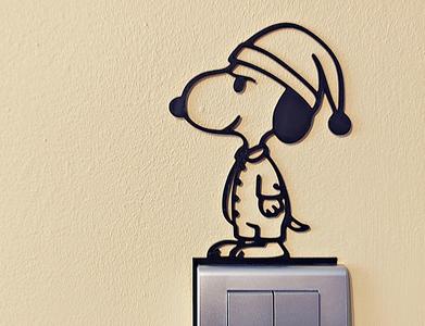 Snoopy Light Switch / Outlet Decoration – 3D Printable Model 34