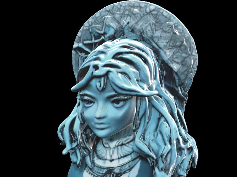 Ethereal Water Maiden Bust
