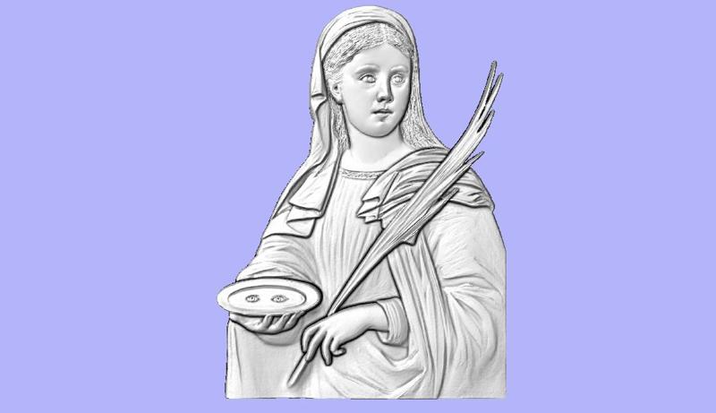 SANTA LUZIA BAS RELIEF