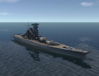 IJN Musashi 武蔵 JAPANESE BATTLESHIP WW2 3D model