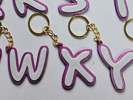 letter X keychain