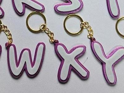 letter X keychain