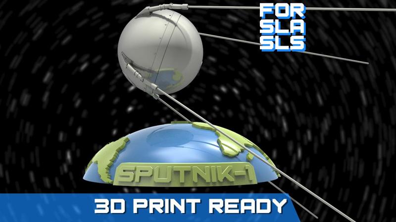 Sputnik - 1 for SLA printers 3D print model