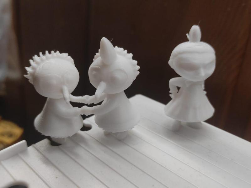 Little My, Thingumy and Bob from Moominvalley