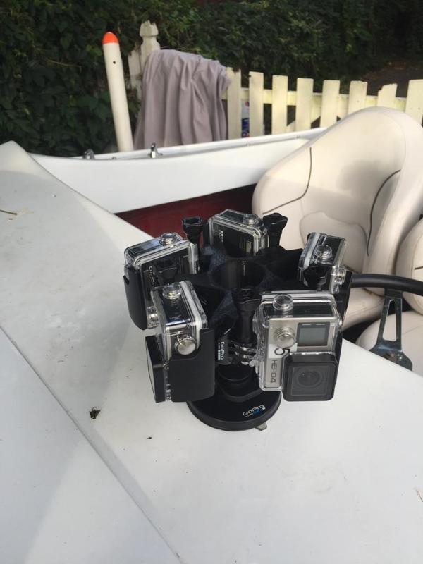 Five Gopro 360 rig